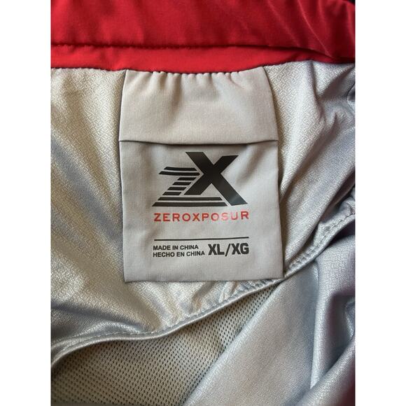 Men’s XL Hawaiian Swim Trunks Blue Red Stripe Surf Board Shorts UPF 50+ Beach - Picture 8 of 13